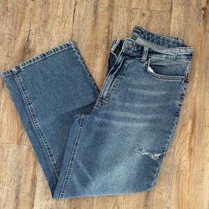 Wild Fable Denim Distressed Straight-Leg Jeans